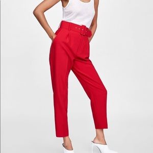 Red pants for women